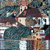Riproduzione del mosaico in marmo di Klimt