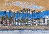 Arte del mosaico del paesaggio -Santa Barbara