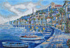 Arte em mosaico do porto de cruzeiros - Ibiza