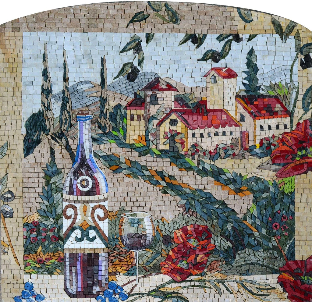 Projetos de mosaico da Toscana Village: capturando o charme rústico