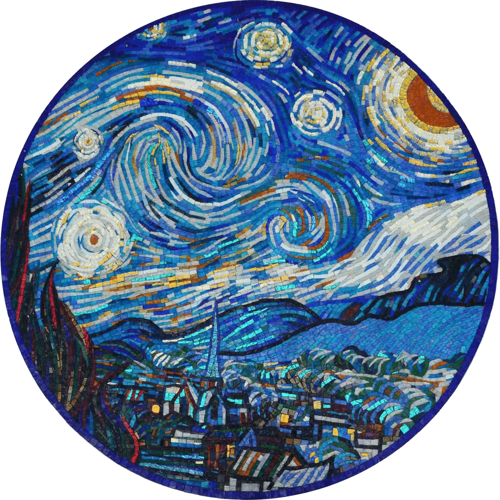 Mosaic Medallion - The Starry Night