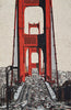 Mosaik Wandbild - San Francisco Golden Gate Bridge