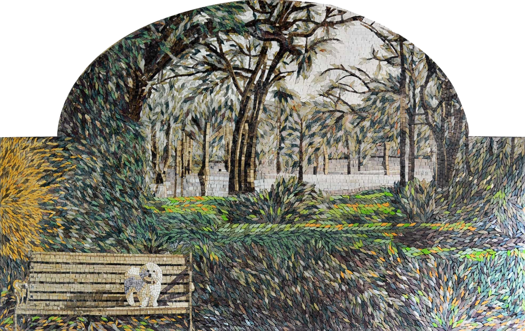 Natural Scene Of The Park Mosaic