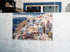 Mosaico hecho a mano - Isla Santorini en el Mar Egeo