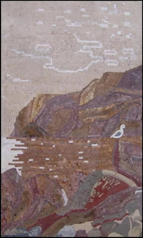 Mural Mosaico Vista Mar