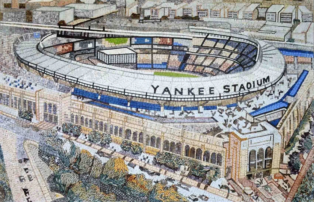 Yankee Stadium personalizado mosaico feito à mão