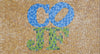 Logotipo de CO JF - Arte de mosaico personalizado