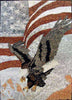 Mosaico del águila americana