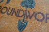 Mosaico con logo personalizzato "Groundworks".