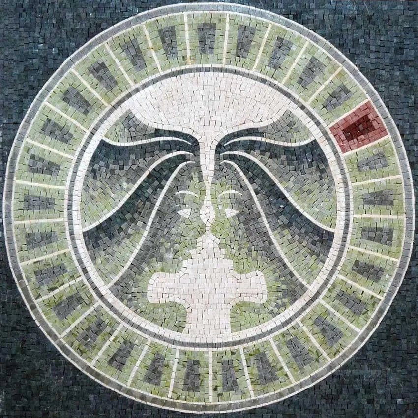 Disegno del mosaico dell'oroscopo
