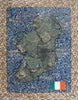 Ireland Map Marble Mosaic Art