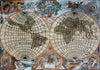 Mármol de mosaico del mapa del viejo mundo