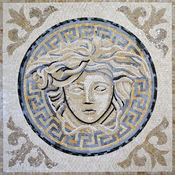 Versace Reproduction - Marble Mosaic Logo Design Excellence - Mesh Backing