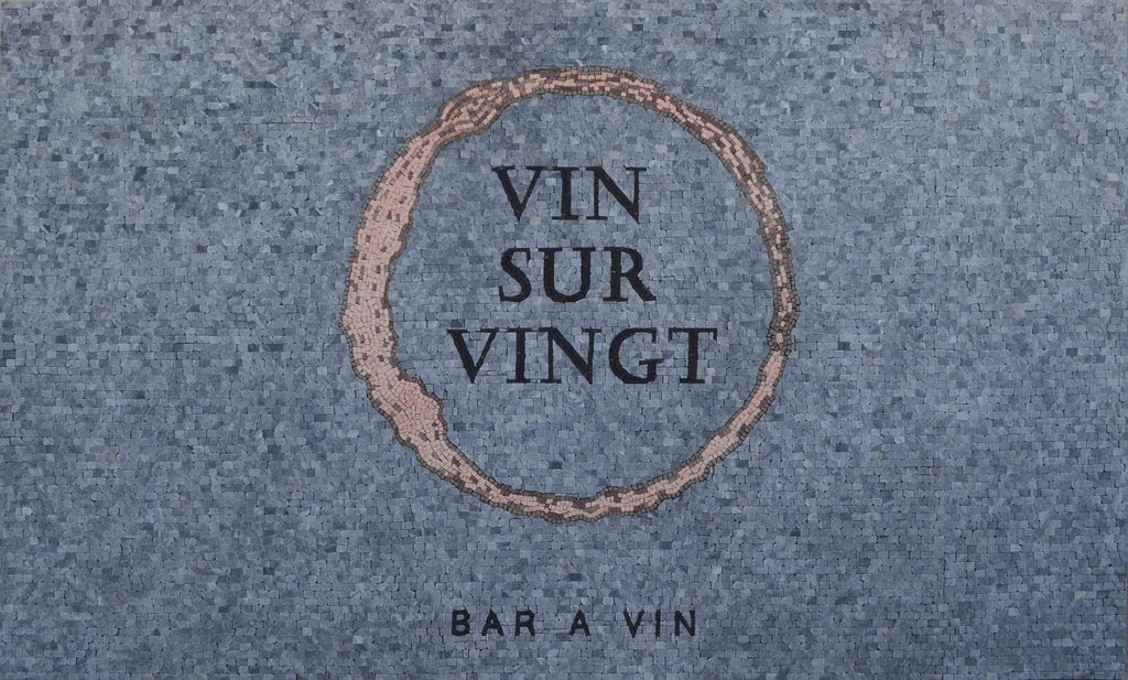 Mosaico de logotipo personalizado Vin Sur Vingt