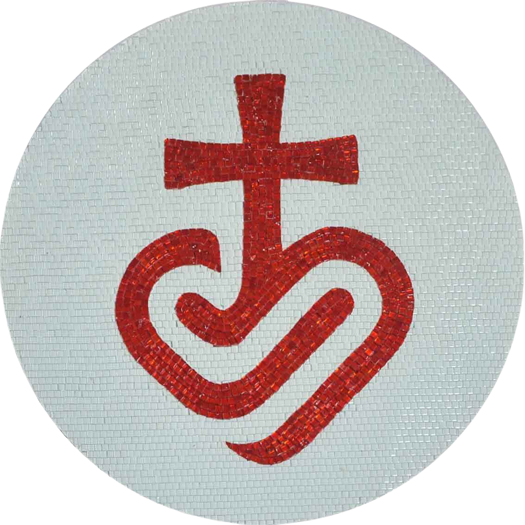 Mosaico de Arte Religioso - La Cruz Corazón