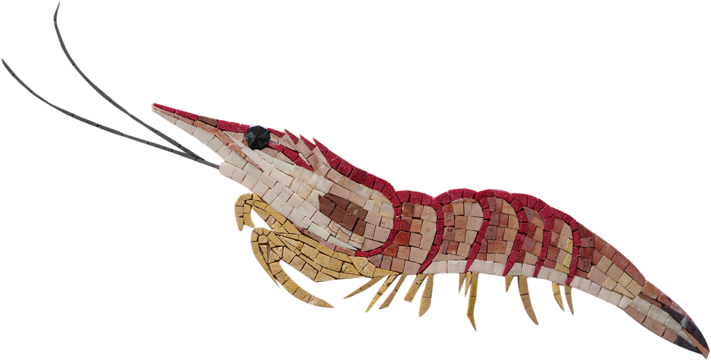 El camarón - Obra de mosaico