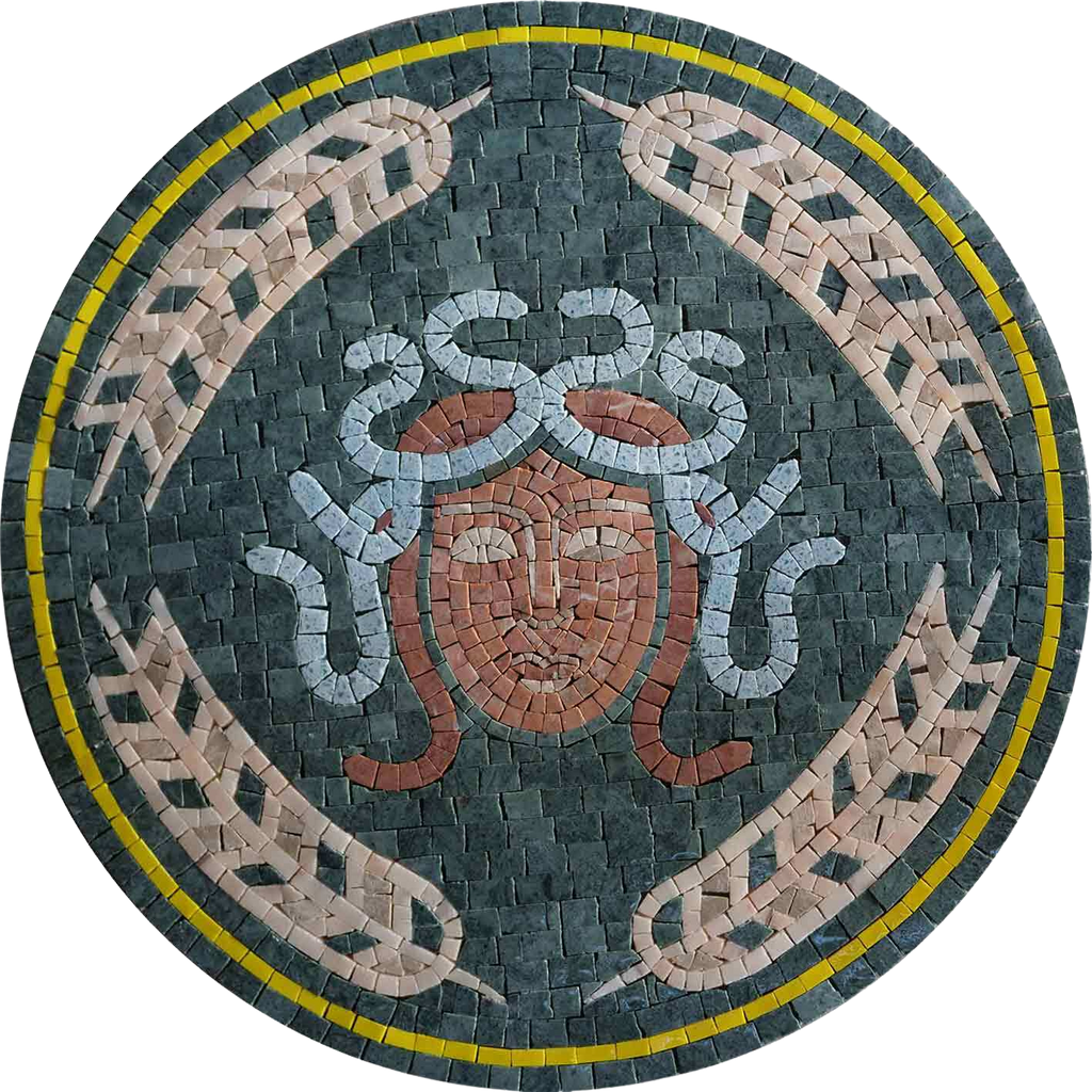 Versace Medusa - Arte mosaico moderno