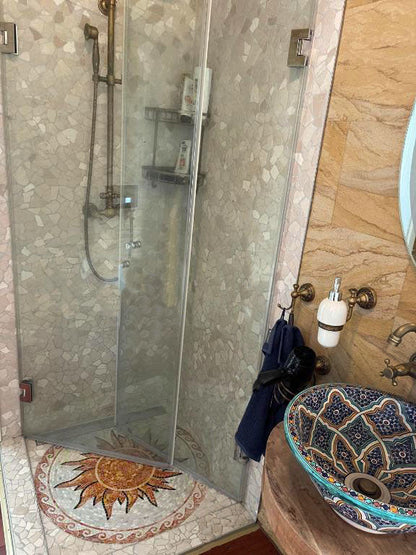The Rustic Sun Mosaic Medallion - Mesh Backing