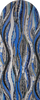 Azules ondulados - Arte moderno del mosaico