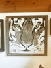 Weißer Tiger - Mosaik-Tierkunst