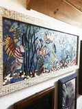 Creature marine in mosaico di vetro dell'acquario Mozaico