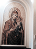 Icono de mosaico de Jesús y María