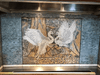 Mosaik-Wandkunst – Romantische Reiher