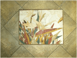Egret Petal Mosaic Stone Art