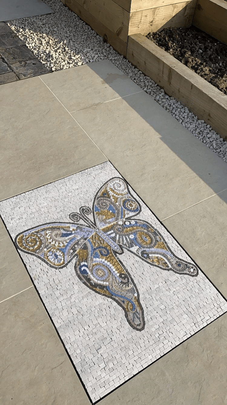 Mosaic Patterns - Abstract Butterfly | Birds And Butterflies | Mozaico