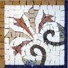 Esquina Mosaico - Cinco Pétalos