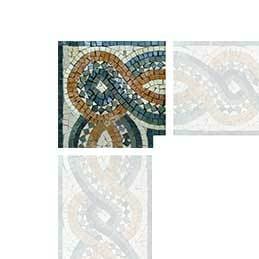 Canto de arte em mosaico de corda celta