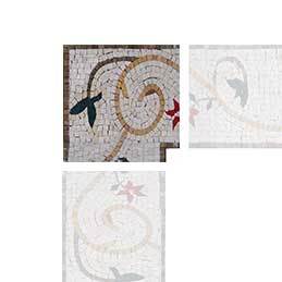 Rama floreciente - Rincón de arte de mosaico de flores