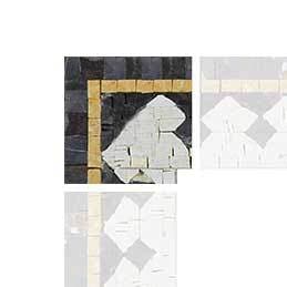 Modello del castello - opera d'arte del mosaico d'angolo