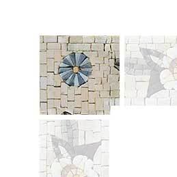 Beatitudine floreale - angolo mosaico astratto
