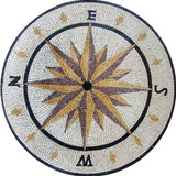 Floor Compass Mosaic Design - Mosaic Kit