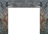 Borde de chimenea - Mosaico de conejitos
