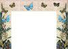 Chimenea de mosaico de azulejos - Arte de mariposas