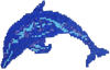 Delphin-Glasmosaik Mozaico