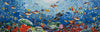 Escena de criaturas marinas acuáticas Mosaico de vidrio Mozaico
