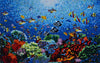 Aquatic Ocean Scene Glass Mosaic Pool Tiles