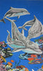 Dolphin Squad - Art mural en mosaïque