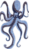 Стеклянный осьминог - Мозаика для бассейна