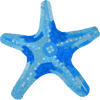 Arte em mosaico de estrela do mar cobalto