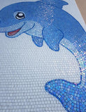 Fließen Sie den Delfin - Comic-Mosaik