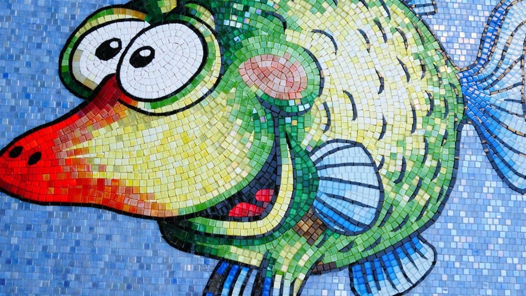 Grinch the Fish Comic Mosaic - Clearance Sale – Mozaico