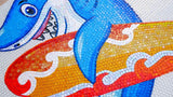 Австралийская акула-серфер - комическая мозаика