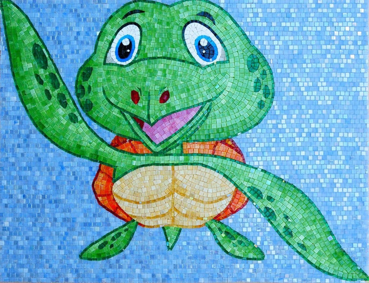Trippy la tortue - Mosaïque comique