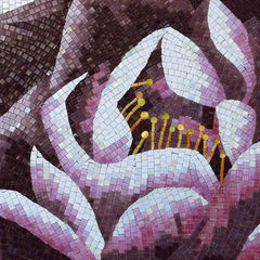 Three Roses Band - Marble Mosaic Reproduction - Mesh Backing