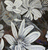 Arte mosaico de flores de amarilis blanca