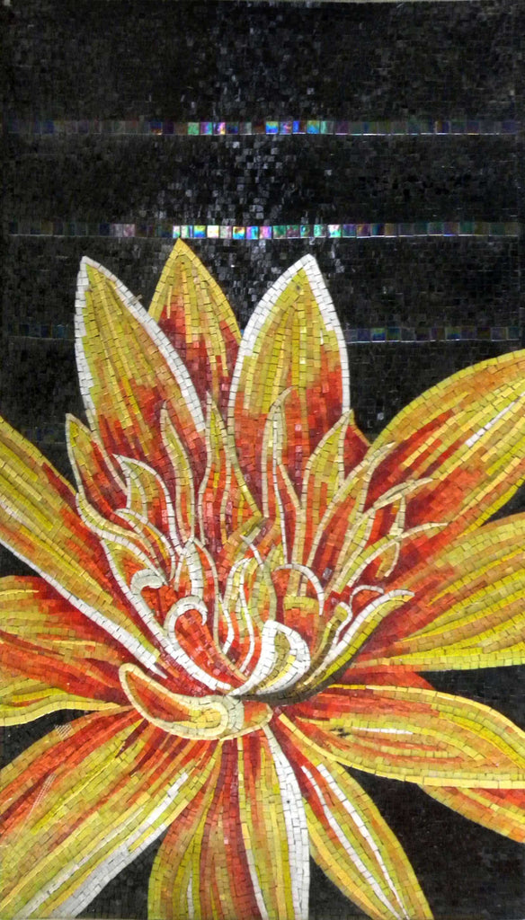 Мозаика на стене - Цветок лотоса Mozaico
